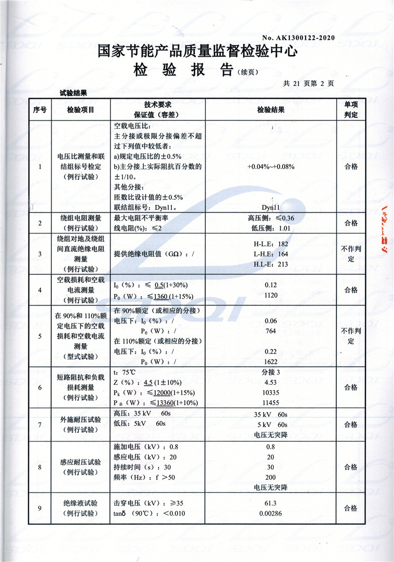 高低压试验报告-S11-1250遵化遵化遵化油浸式变压器-2.jpg